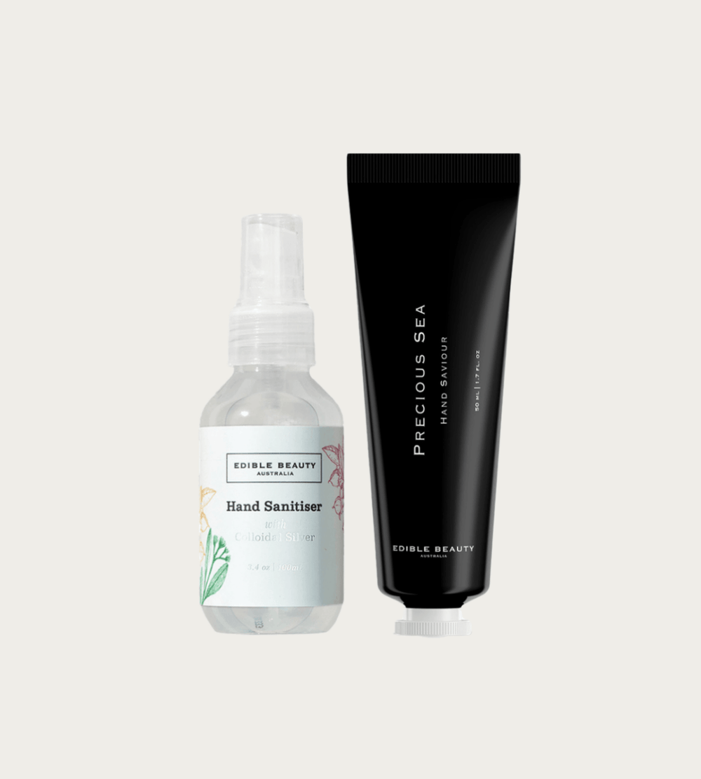 Natural Hand Sanitiser & Hand Saviour Duo